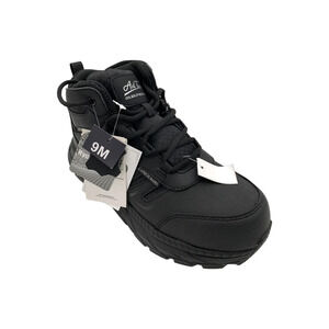 AdTec Men's Ultra-Light Waterproof Work Boots Black - Medium